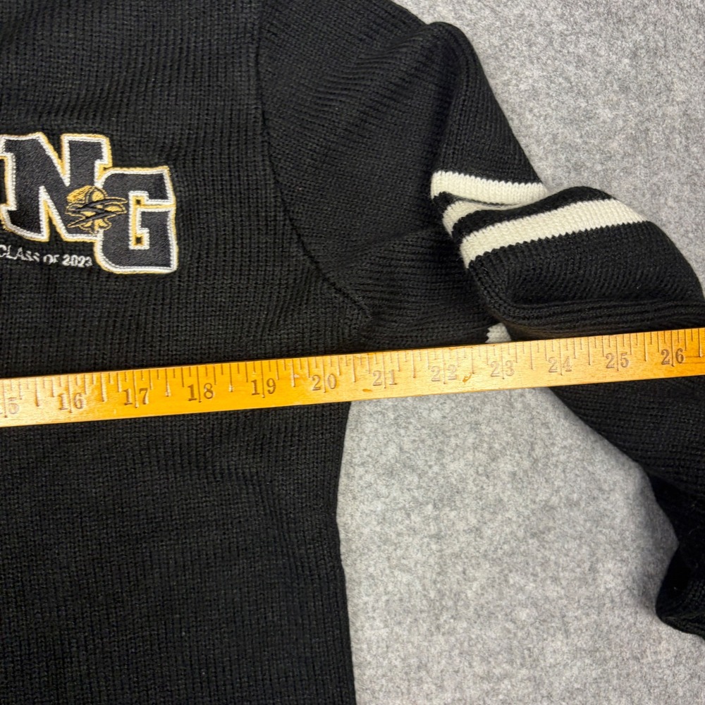 Flynn OHara Varsity Cardigan Sweater Black NG Class of 2023 Mens Adult Medium - Picture 5 of 6